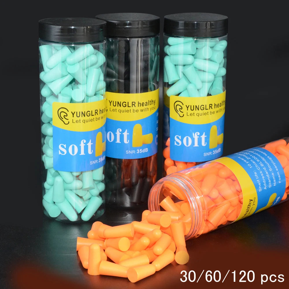Ear Plugs Earplugs Noise Reduction Ear Plug Foam Oordopjes Slapen Sleep anti Noise Reduction Music Cancelling Insulation Earplug