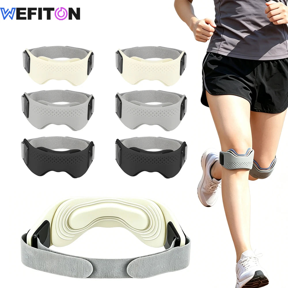 Silicone Patellar Tendon Support Strap Knee Brace for Women Men - Adjustable Non-Slip Patella Band Support Stabilizer for Sports
