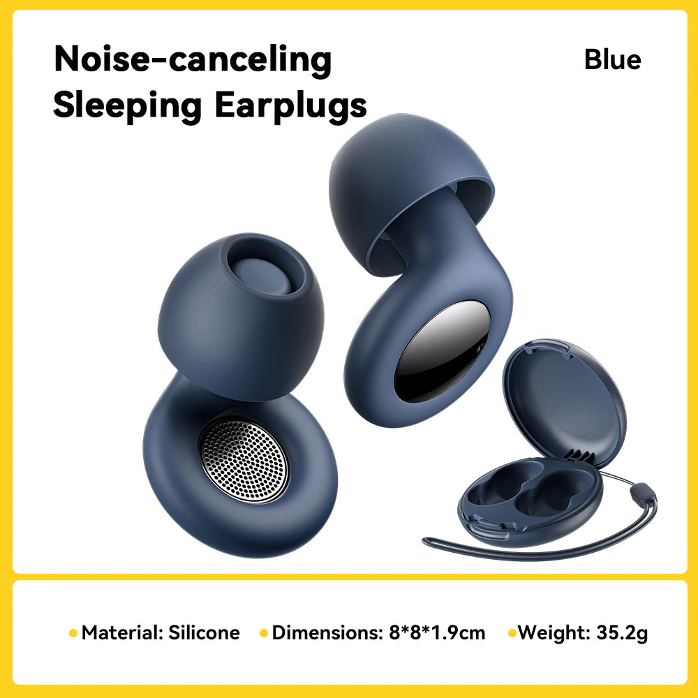 Essager Silicone Ear Plugs Sleep Noise Reusable Earplug with Storage Case Soft anti Noise Earplug for Sleep Concerts Travel Work