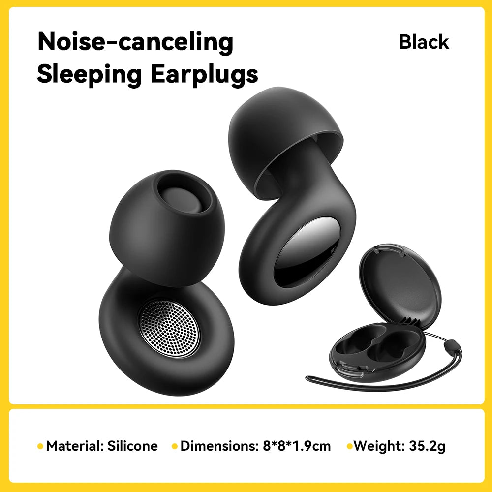 Essager Silicone Ear Plugs Sleep Noise Reusable Earplug with Storage Case Soft anti Noise Earplug for Sleep Concerts Travel Work