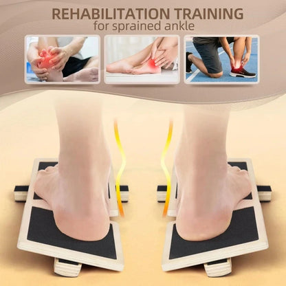 Wooden Single Foot Balance Board, Non-Slip Wobble Board for Ankle Training, Physical Therapy & Posture Correction
